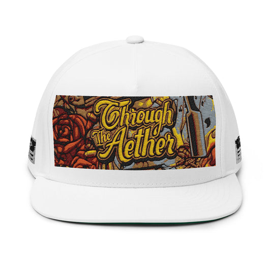 Through the Aether Embroidered Flat Bill Cap