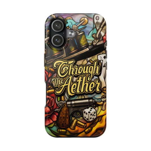 Tough Phone Cases: 'Through The Aether' Tattoo-Style Protective Phone Case