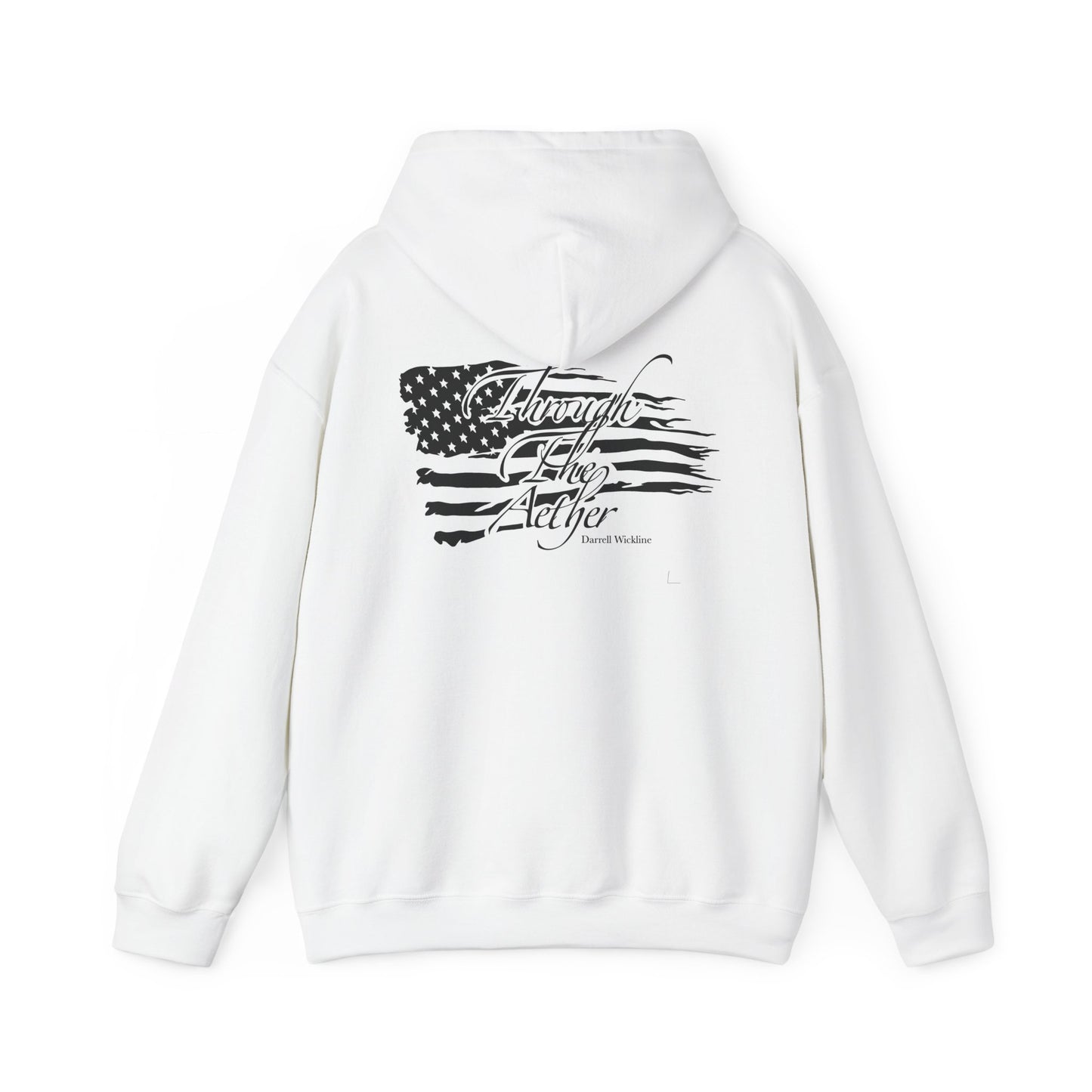 American Flag Hoodie — "Always. Say. Never." Graphic Pullover